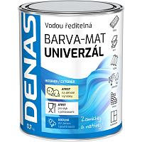 DENAS UNIVERZÁL-MAT vrchná farba na drevo, kov a betón, 0750 oranžová, 700 g