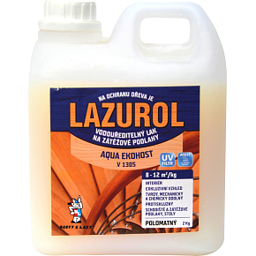 Lazurol Aqua Ekohost polomat V1305 podlahový lak 2 kg Lazurol Aqua Ekohost polomat V1305 podlahový lak 2 kg