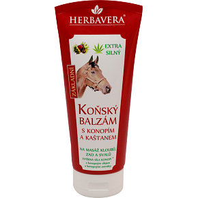 Herbavera Koňský balzám s konopím a gaštanom, 200 ml