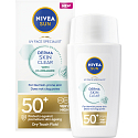 Nivea Sun Derma Skin Clear ľahký pleťový krém na opaľovanie, OF 50+, 40 ml