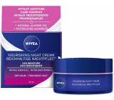 Nivea 24h Moisture výživný nočný krém pre suchú až citlivú pleť 50 ml