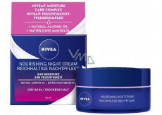 Nivea 24h Moisture výživný nočný krém pre suchú až citlivú pleť 50 ml