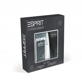 Esprit Celebration Men parfumovaný deodorant sklo pre mužov 75 ml + sprchový gél 75 ml, kozmetická sada
