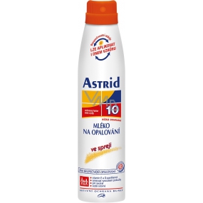 Astrid F10 Mlieko na opaľovanie 200 ml sprej