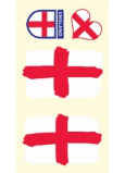 Arch Tetovacie obtlačky na tvár i telo Anglicka vlajka 1 motív