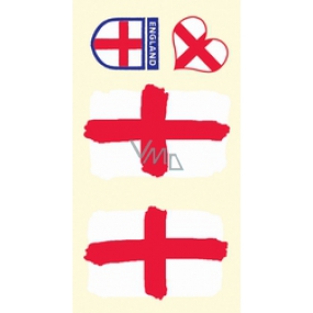 Arch Tetovacie obtlačky na tvár i telo Anglicka vlajka 1 motív