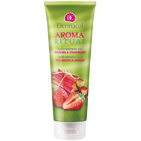 Dermacol Aroma Ritual Rebarbora a Jahody Svieži sprchový gél 250 ml