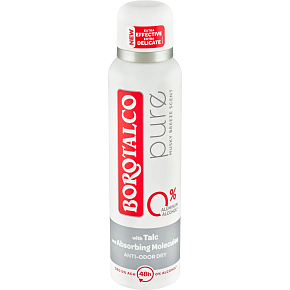 Borotalco Pure prírodný deodorant bez hliníka, 150 ml