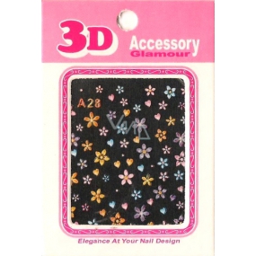 Nail Accessory 3D nálepky na nechty 10100 A28 1 aršík