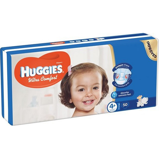 Huggies Ultra Comfort Jumbo veľkosť 4+ 10-16 kg plienkové nohavičky 50 kusov