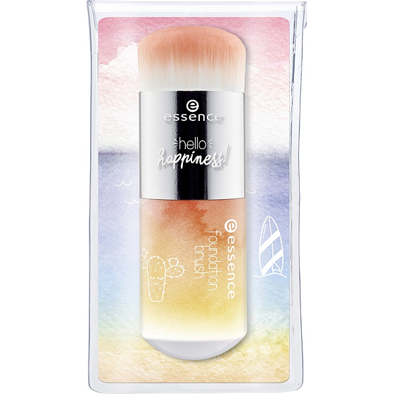 Esencia Hello Happiness! Kozmetický štetec Foundation Brush so syntetickými štetinami na make-up
