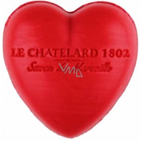 Le Chatelard 1802 Červené ovocie prírodné mydlo v tvare srdca 25 g