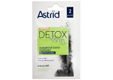 Astrid CityLife Detox hĺbkovo čistiaca zlupovacia pleťová maska pre normálnu až mastnú pleť 2 x 8 ml