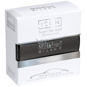 Millefiori Milano Icon Sandalo Bergamotto - Santalové drevo a Bergamot vône do auta Urban vonia až 2 mesiace 47 g