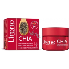 Lirene Dermo Program Superfood Chia s výťažkom z chia bohatý výživný denný aj nočný krém 50 ml