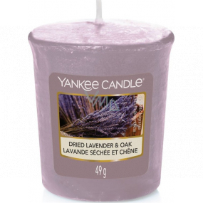 Yankee Candle Dried Lavender & Oak - Sušená levanduľa a dub vonná sviečka votívny 49 g