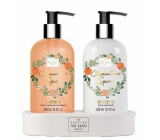 Scottish Fine Soaps Clementine Spice - Clementine korenie tekuté mydlo dávkovač 300 ml + mlieko na ruky dávkovač 300 ml, duo set