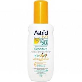 Astrid Sun Sensitive Kids OF50 + mlieko na opaľovanie sprej 150 ml