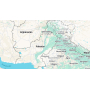 Charm Sterlingové stříbro 925 Pákistán vlajka - houpající se mapa, přívěsek na náramek cestování