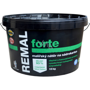 REMAL Forte umývateľná farba na sadrokartón, 15 kg