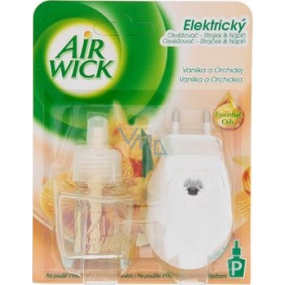 Air Wick Vanilka a Orchidea elektrický osviežovač vzduchu komplet 19 ml