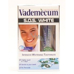 Vademecum SOS White výťažky z šalviového a mätového oleja zubná pasta 20 ml