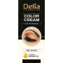 Delia Cosmetics Color Cream farbiaci krém na obočie s arganovým olejom 1.0 Black 15 ml + 15 ml