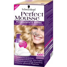 Perfect Mousse Inovatívna farbiaca pena na vlasy 1000 perleťovo plavý