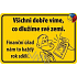 Nekupto Humorná ceduľka Všetci dobre vieme 15x10 cm 1 kus