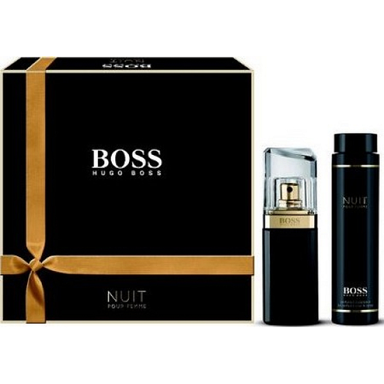 Hugo Boss Nuit pour Femme toaletná voda 75 ml + telové mlieko 200 ml, darčeková sada