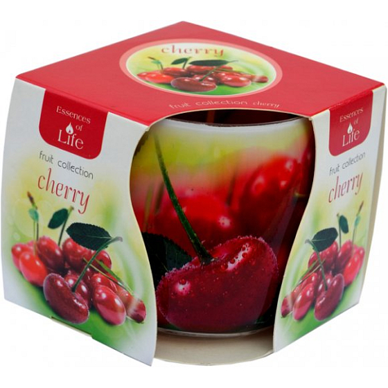 Essences of Life Cherry aromatická sviečka v skle 100 g