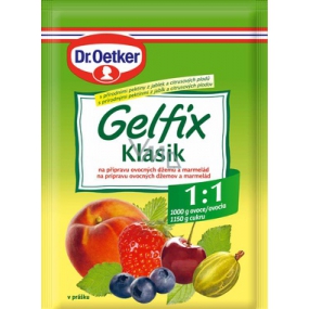 Dr. Oetker Gelfix Klasik zmes na prípravu ovocných džemov a marmelád 1: 1 20 g