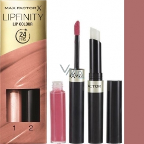 Max Factor Nailfinity Lip Colour rúž a lesk 350 Essential Brown 2,3 ml a 1,9 g