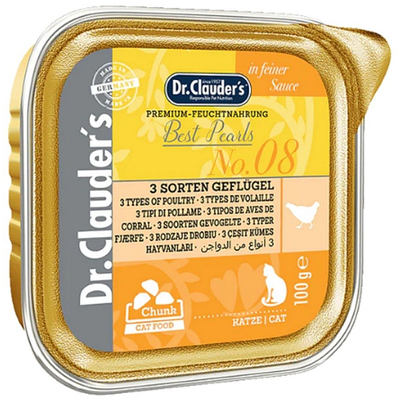 Dr. Clauders Kuracie kúsky - 3 druhy mäsa v omáčke 100 g