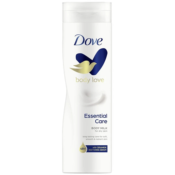 Dove Essential Nourishment telové mlieko pre suchú pokožku 250 ml