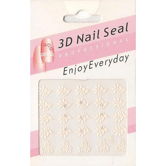 Nail Accessory 3D nálepky na nechty 1 aršík10100 L05