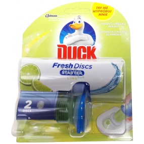 Duck Fresh Discs Starter Limetka WC gél pre hygienickú čistotu a sviežosť Vašej toalety 11,5 ml