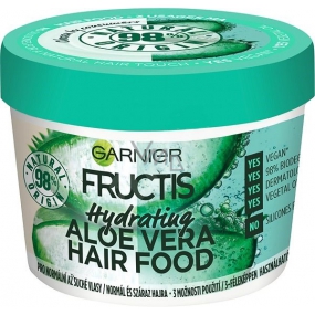 Garnier Fructis Hydrating Aloe Vera Hair Food hydratačná maska pre normálnu až suché vlasy 390 ml