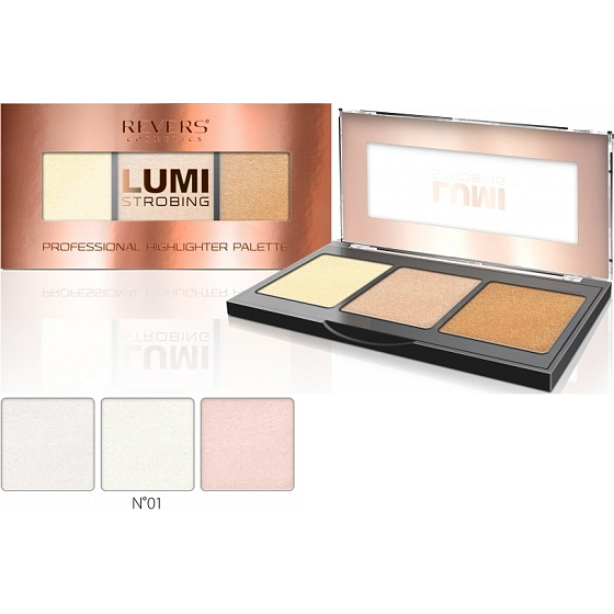 Reverz Lumi strobing Professional Highlighter Palette paletka rozjasňovač 01 12,5 g