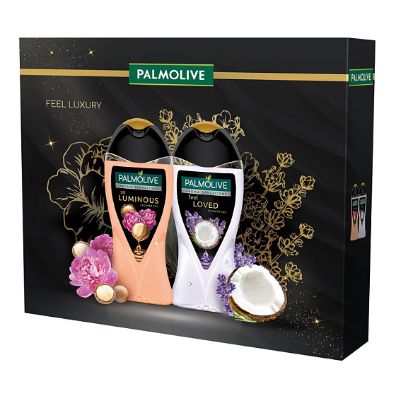 Palmolive Aroma Sensations So Luminous sprchový gél 250 ml + Palmolive Aroma Sensations Feel Loved sprchový gél 250 ml, kozmetická sada