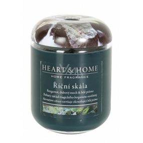 Heart & Home Riečna skala Sójová vonná sviečka strednej horí až 30 hodín 110 g