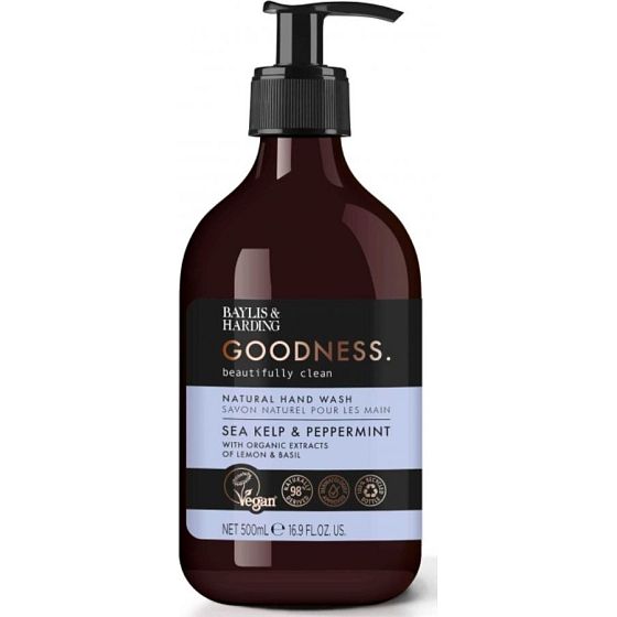 Baylis & Harding Morská riasa a Mentol tekuté mydlo na ruky dávkovač 500 ml