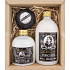 Bohemia Gifts Gentleman sprchový gél pre mužov 300 ml + pena do kúpeľa 500 ml + penivá bomba do kúpeľa 100 g, kozmetická sada
