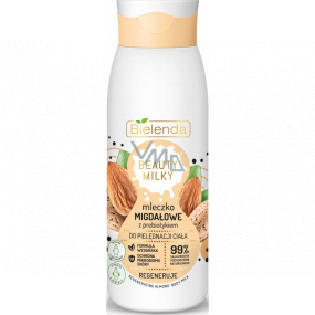 Bielenda Beauty Milky Mandľové mlieko s probiotikami regeneračné telové mlieko 400 ml