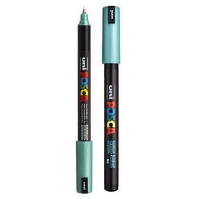 Posca Univerzálny akrylátový popisovač 0,7 mm Metalová zelená PC-1MR