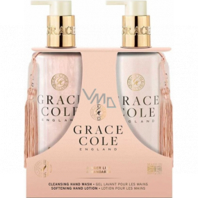 Grace Cole Ginger Lily & Mandarin - tekuté mydlo na ruky Ginger Lily and Mandarin 300 ml + jemný krém na ruky 300 ml, kozmetická sada pre ženy