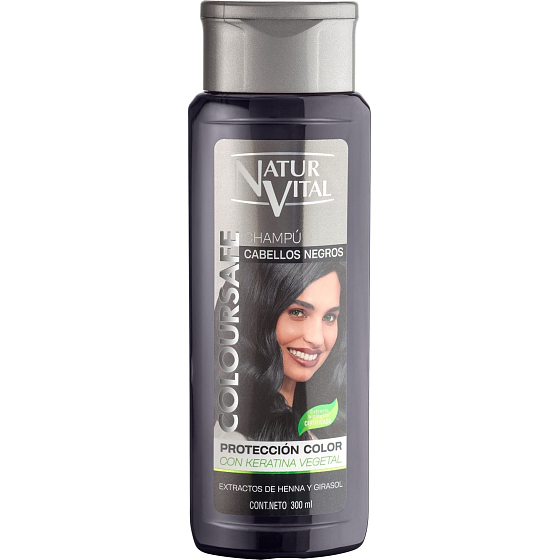 Šampón Natur Vital Coloursafe na prirodzene čierne a farbené vlasy 300 ml