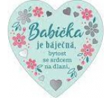 Albi Závesná srdcová plaketa Babička 9 x 10 cm