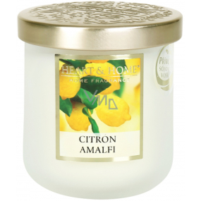 Heart & Home Sójová sviečka Lemon Amalfi stredná horí až 30 hodín 110 g