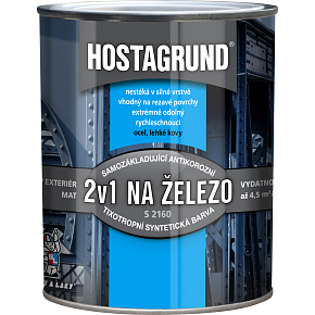 Hostagrund 2v1 S2160 základná i vrchná farba na kov, 0100 biela, 600 ml